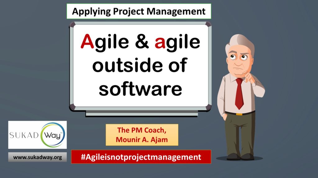 Can we use agile/Agile outside of software development?