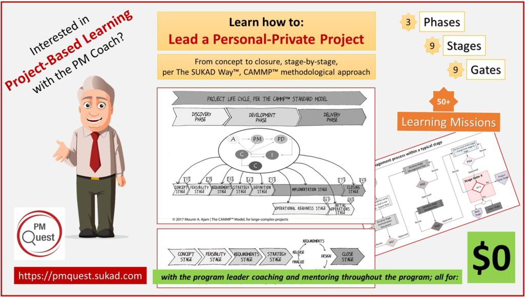 Project-Based Learning, Applied Project Management, Leading a Personal Project