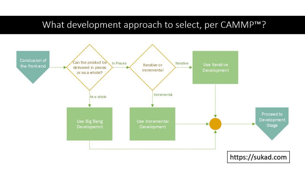 Development Approach Per CAMMP, Big Bang or Iterative/Incremental Development