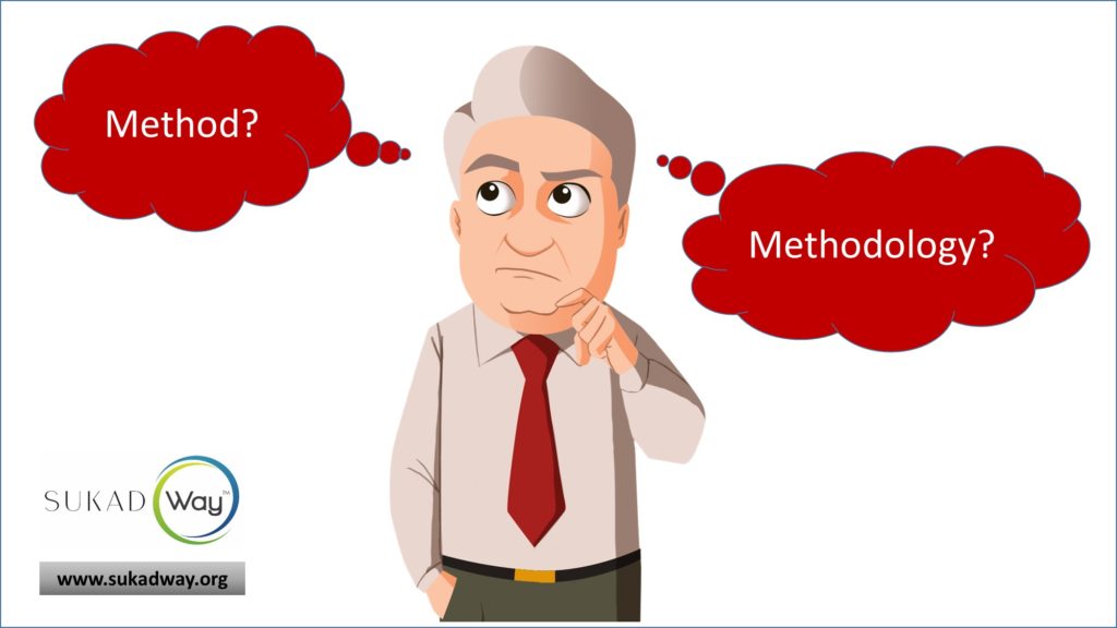 What are the differences between a method and a methodology