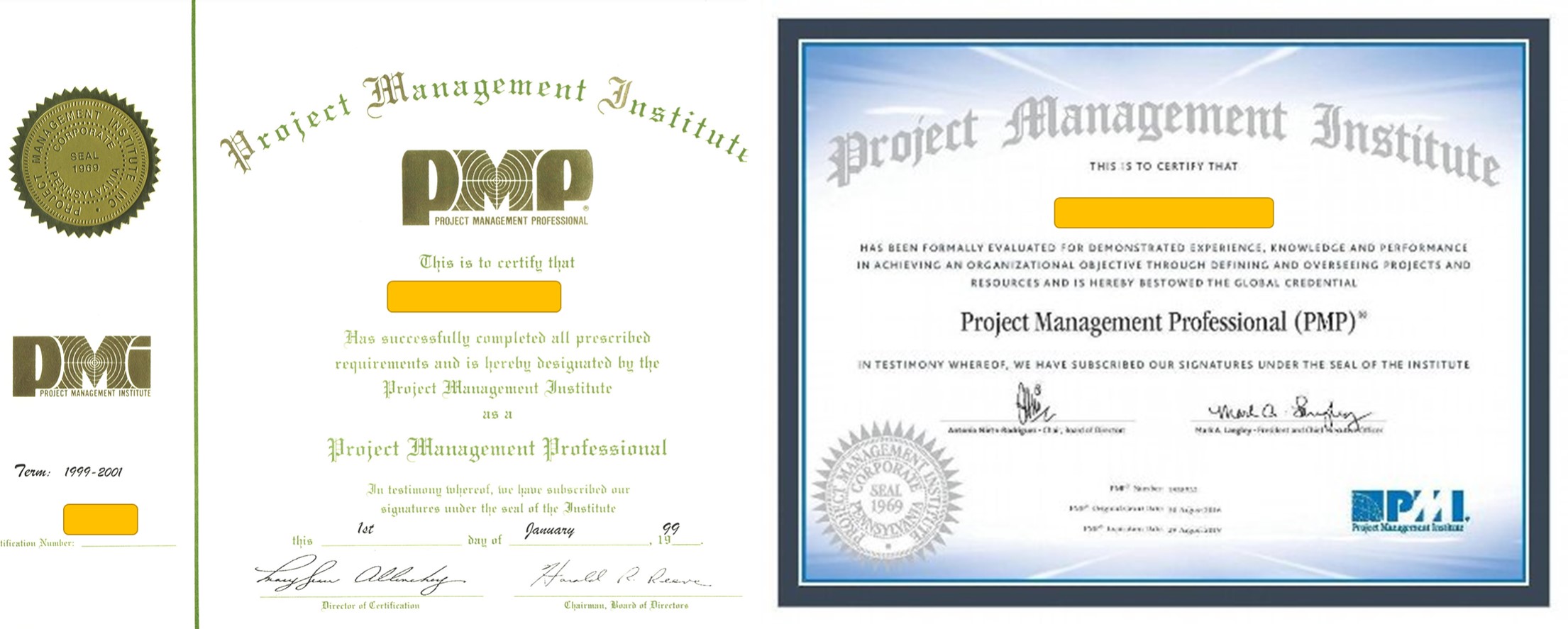 What a 20-year difference will do to the PMP certificate